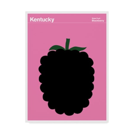 Print Collection - Artist 'Kentucky Blackberry' Canvas Art,14x19